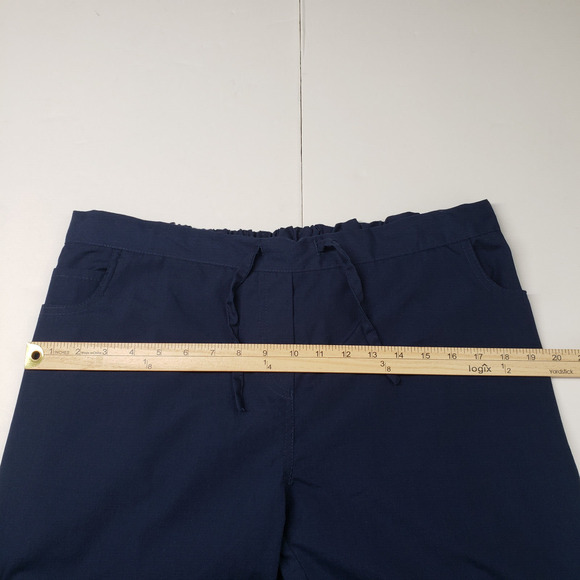 Blackstar Scrub Pants Womens XL Blue Bottoms Drawstring Elastic Waist Pockets - Picture 8 of 16